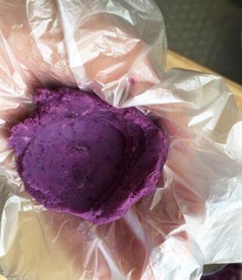 山药紫薯茶巾绞的做法步骤8