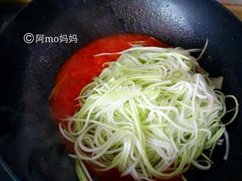 番茄炒葫芦丝的做法步骤6