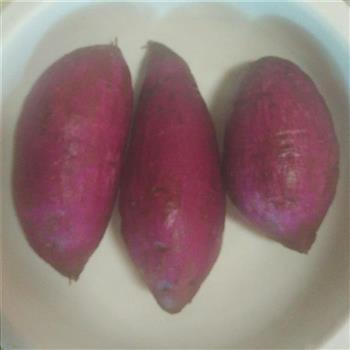 椰香紫薯饼的做法步骤1