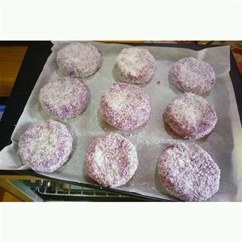 椰香紫薯饼的做法步骤6