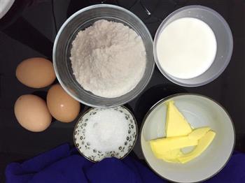 早餐记-绿豆蛋卷+香瓜+牛奶的做法图解2