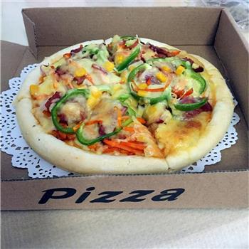 香肠培根披萨的做法图解11