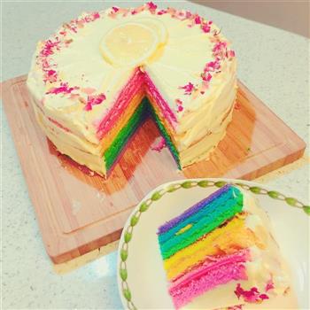 彩虹蛋糕的做法图解12