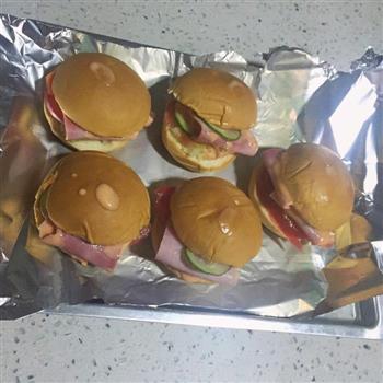mini burger 迷你汉堡包的做法步骤3