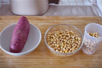 古法紫薯豆浆的做法步骤1