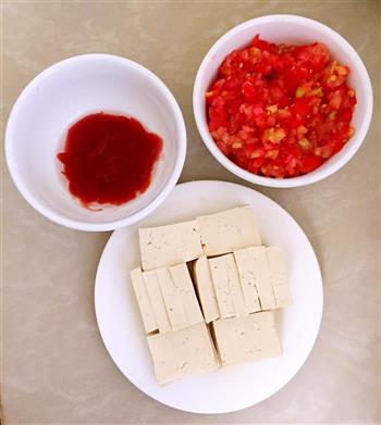 茄汁豆腐-简单版的做法图解1