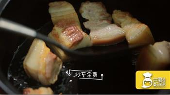 百叶结红烧肉的做法步骤3