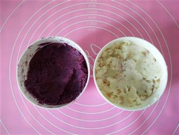 桂花紫薯山药糕的做法步骤3