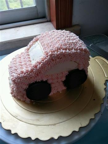 小汽车蛋糕的做法步骤4