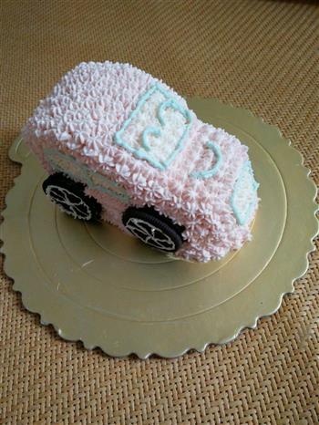 小汽车蛋糕的做法步骤5