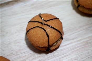篮球夹心蛋糕的做法图解17