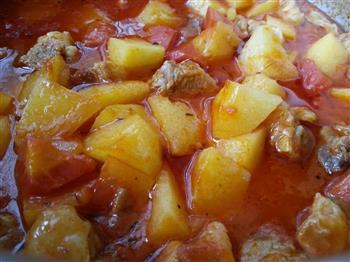 乐乐自家菜-西红柿炖牛肉粉条的做法步骤2