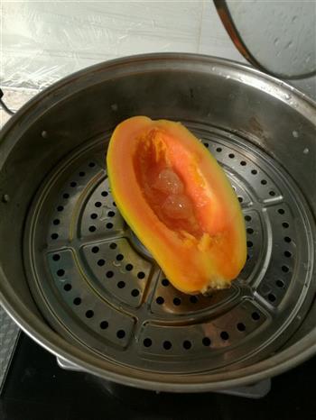 木瓜蒸蛋的做法步骤1