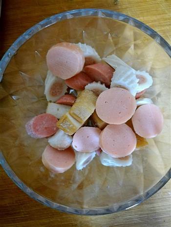 豆角海鲜丸子焖面的做法步骤4