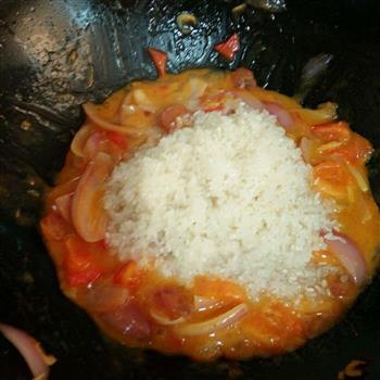 大杂烩鲜虾芝士焗饭的做法图解4