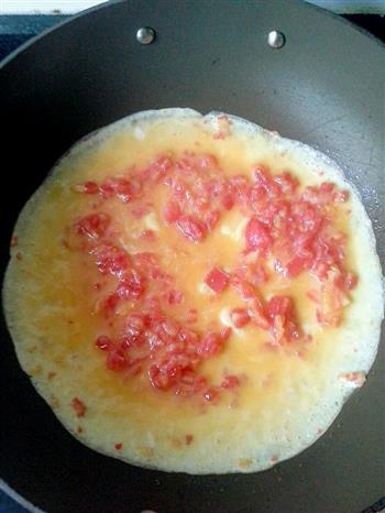 番茄鸡蛋饼的做法步骤2