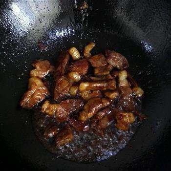 红烧肉炖干豆角的做法图解4