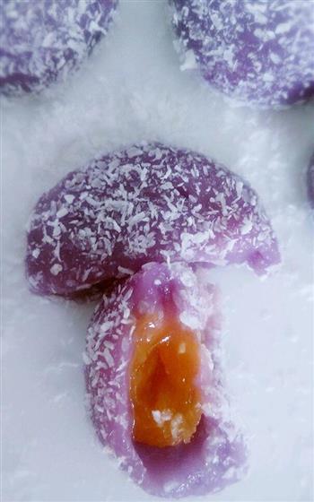 椰香紫薯糯米糍的做法图解10