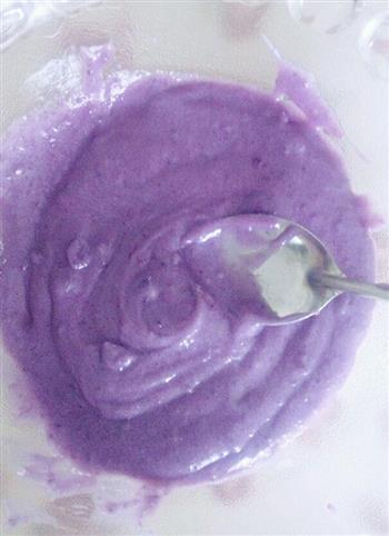 椰香紫薯糯米糍的做法步骤3