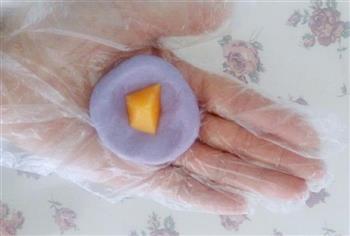 椰香紫薯糯米糍的做法图解6