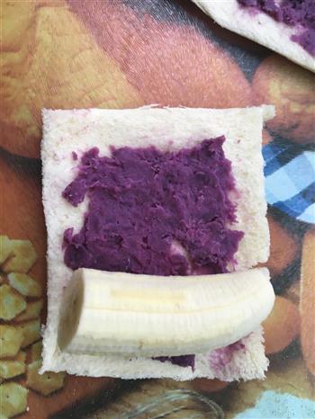 紫薯香蕉吐司卷的做法步骤6