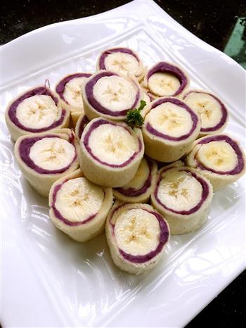 紫薯香蕉吐司卷的做法步骤9