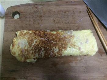 日式厚蛋烧-玉子烧，好吧其实就是煎蛋卷的做法步骤9