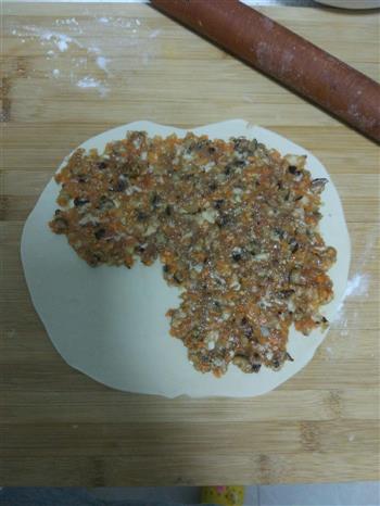 千层香菇胡萝卜肉饼的做法步骤4