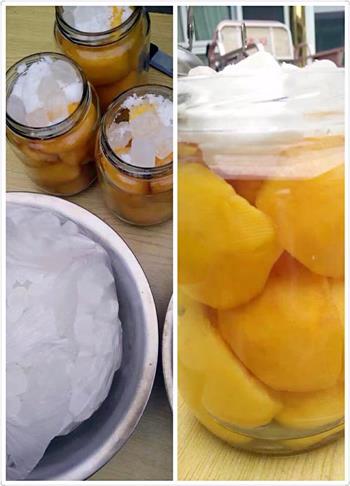 简单自制黄桃罐头的做法步骤2