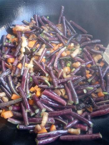 紫豇豆咸饭的做法步骤3