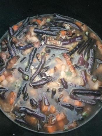 紫豇豆咸饭的做法步骤5