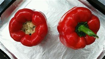 红椒盅芝士炒饭的做法图解8