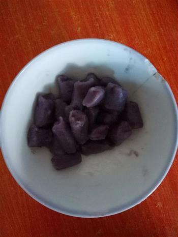 牛奶紫薯芋圆西米露的做法步骤4