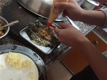 芝士焗大虾&奶酪酱意面的做法步骤9
