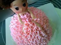 裱花蛋糕-粉色小公主的做法步骤18