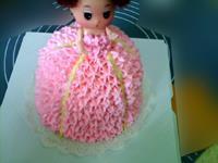 裱花蛋糕-粉色小公主的做法步骤19