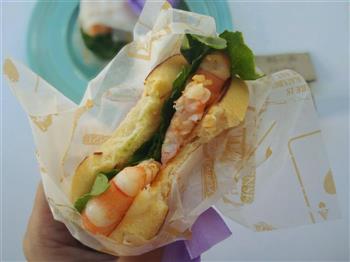鲜虾三明治的做法图解6