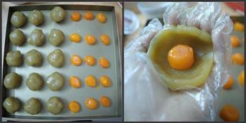 幸福团圆-广式莲蓉蛋黄月饼的做法图解2
