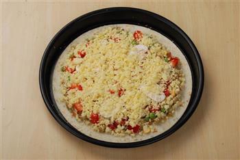香草海鲜薄脆披萨的做法图解6