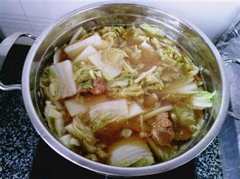大白菜豆腐炖粉条的做法图解4