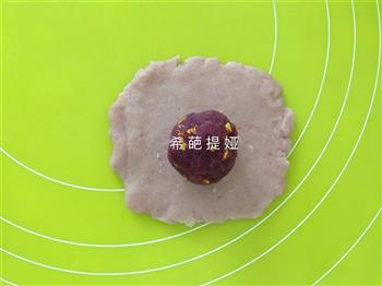 苏式桂花紫薯月饼的做法步骤9