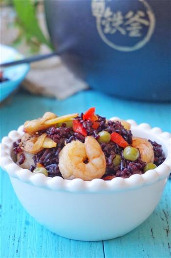 紫米海鲜饭的做法步骤12