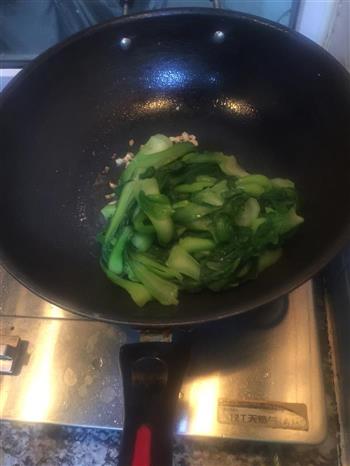 清炒油菜的做法步骤3