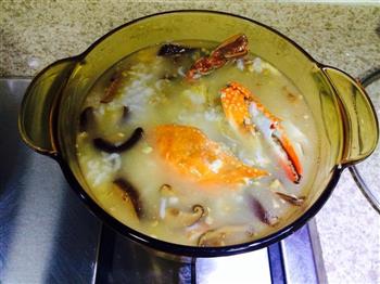 海鲜香菇青菜粥的做法图解5