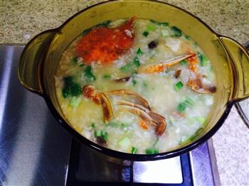 海鲜香菇青菜粥的做法步骤7
