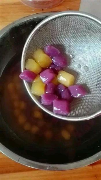 紫薯南瓜丸西米红豆糖水的做法步骤6