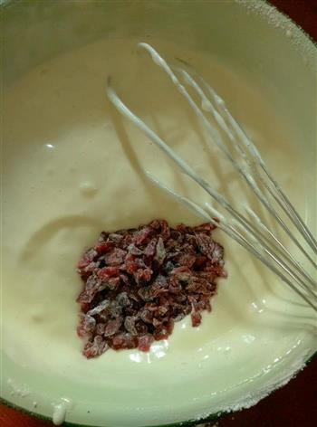 蔓越莓全蛋海绵蛋糕的做法步骤5