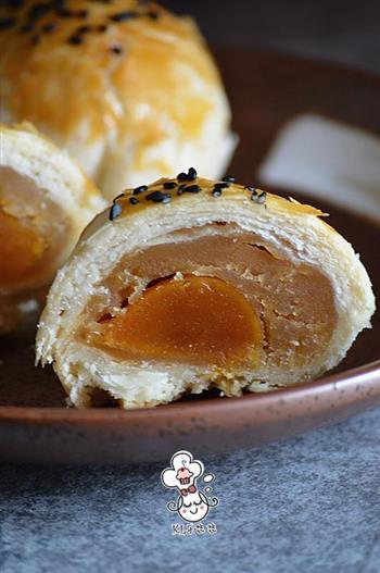 莲蓉酥皮月饼-亚麻籽油中式点心系列的做法图解25