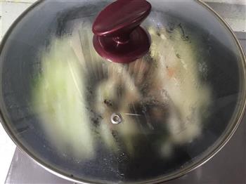 鸡汁烩开洋蒲菜的做法图解13