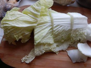 白菜炖冻豆腐的做法图解3